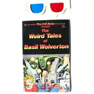 3-D Zone The #2 VF/NM; 3-D Zone Weird Tales of Basil Wolverton Comic W/ Glasses